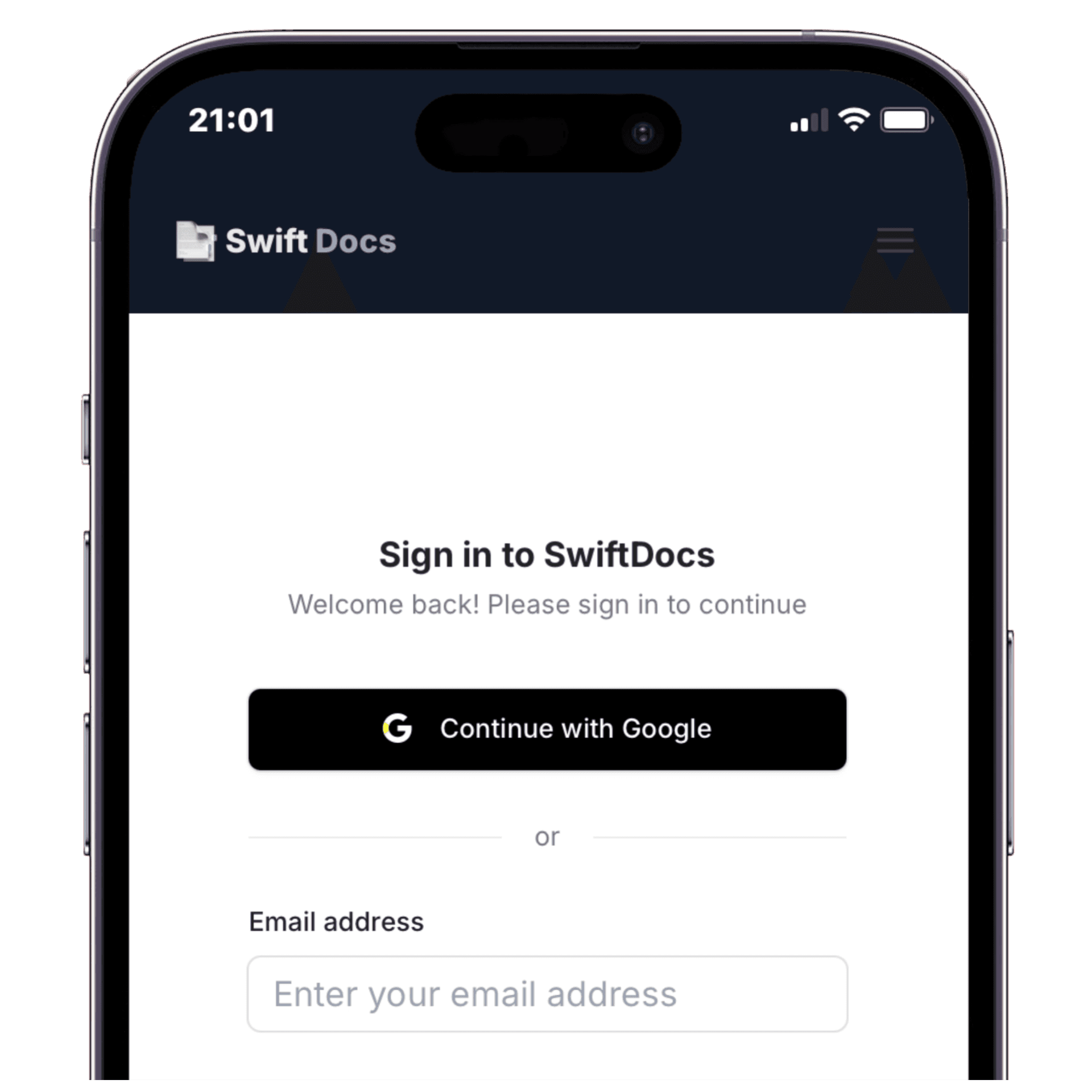 SwiftDocs project screenshot