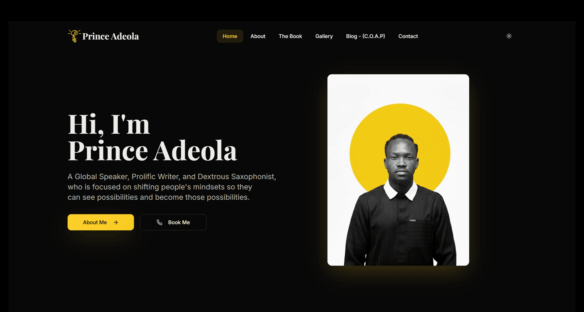 Prince Adeola project screenshot